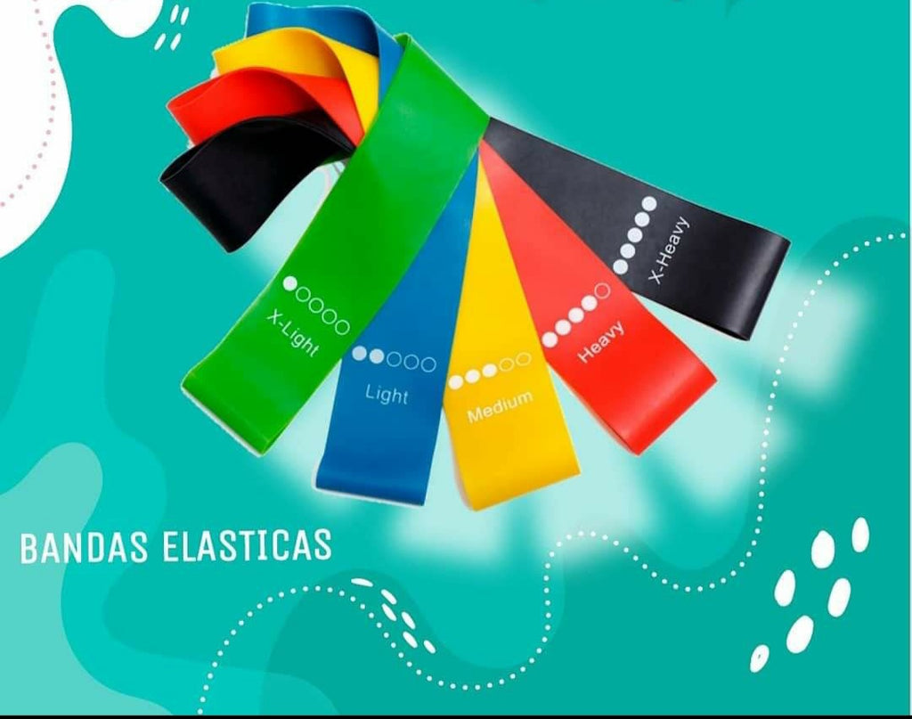 Kit de bandas elasticas x5 - sport life