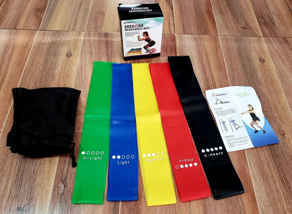 Kit de bandas elasticas x5 - sport life