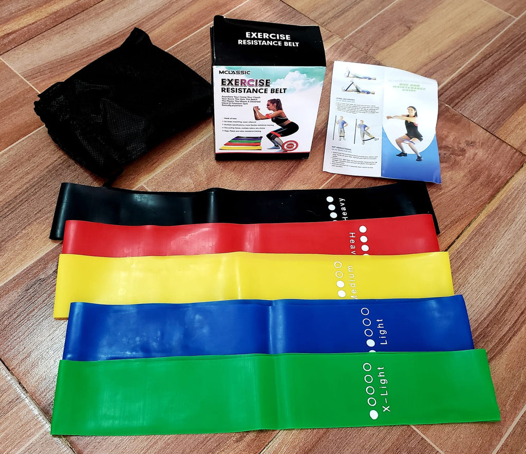 Kit de bandas elasticas x5 - sport life